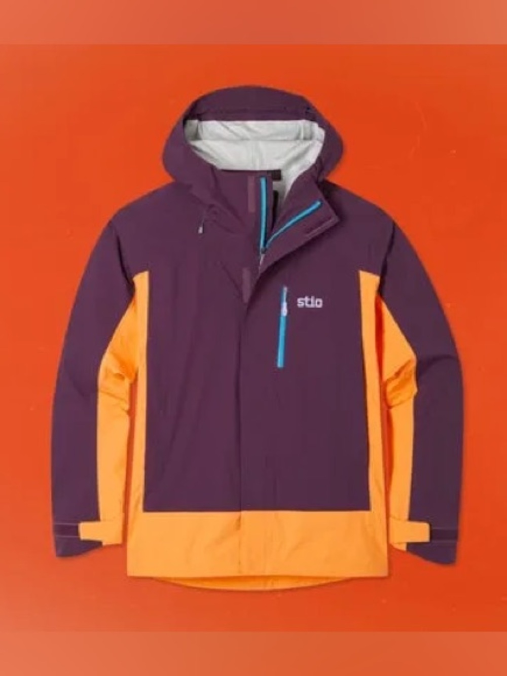 Stio || Raymer Hardshell Ski Shell Jacket Deep Purple Dawn Glow Unisex L NWT